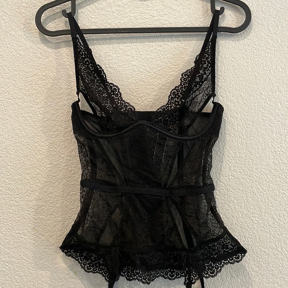 Victoria’s Secret Black corset lingerie